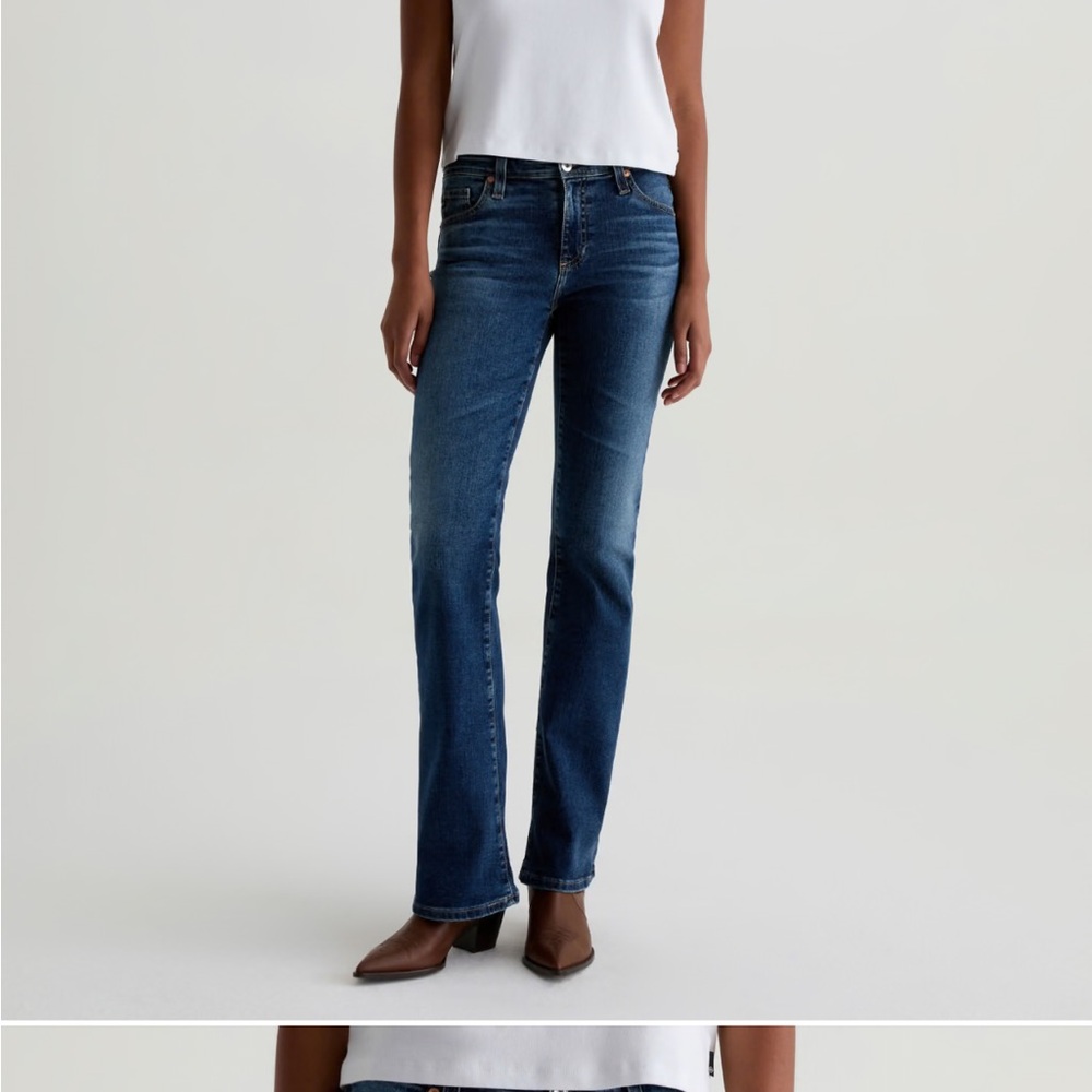 Ag Adriano Goldschmied The Angel Boot Cut Jeans in Blue Denim